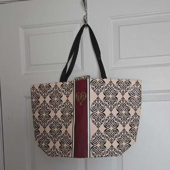 Brighton Other - Brighton Black and Cream Tote with Red Accent